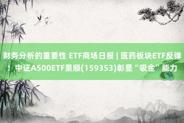 财务分析的重要性 ETF商场日报 | 医药板块ETF反弹！中证A500ETF景顺(159353)彰显“吸金”能力