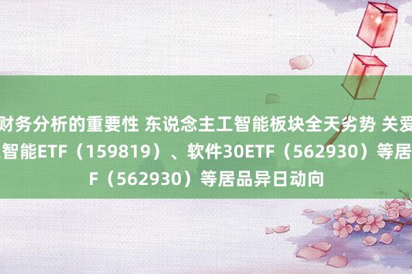 财务分析的重要性 东说念主工智能板块全天劣势 关爱东说念主工智能ETF（159819）、软件30ETF（562930）等居品异日动向