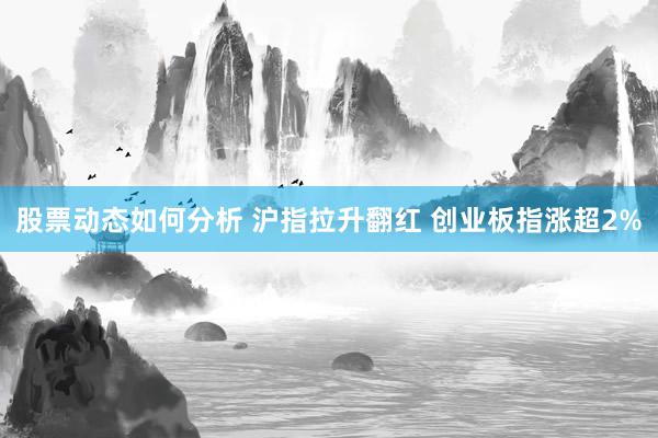 股票动态如何分析 沪指拉升翻红 创业板指涨超2%