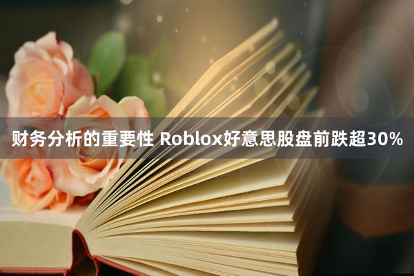 财务分析的重要性 Roblox好意思股盘前跌超30%